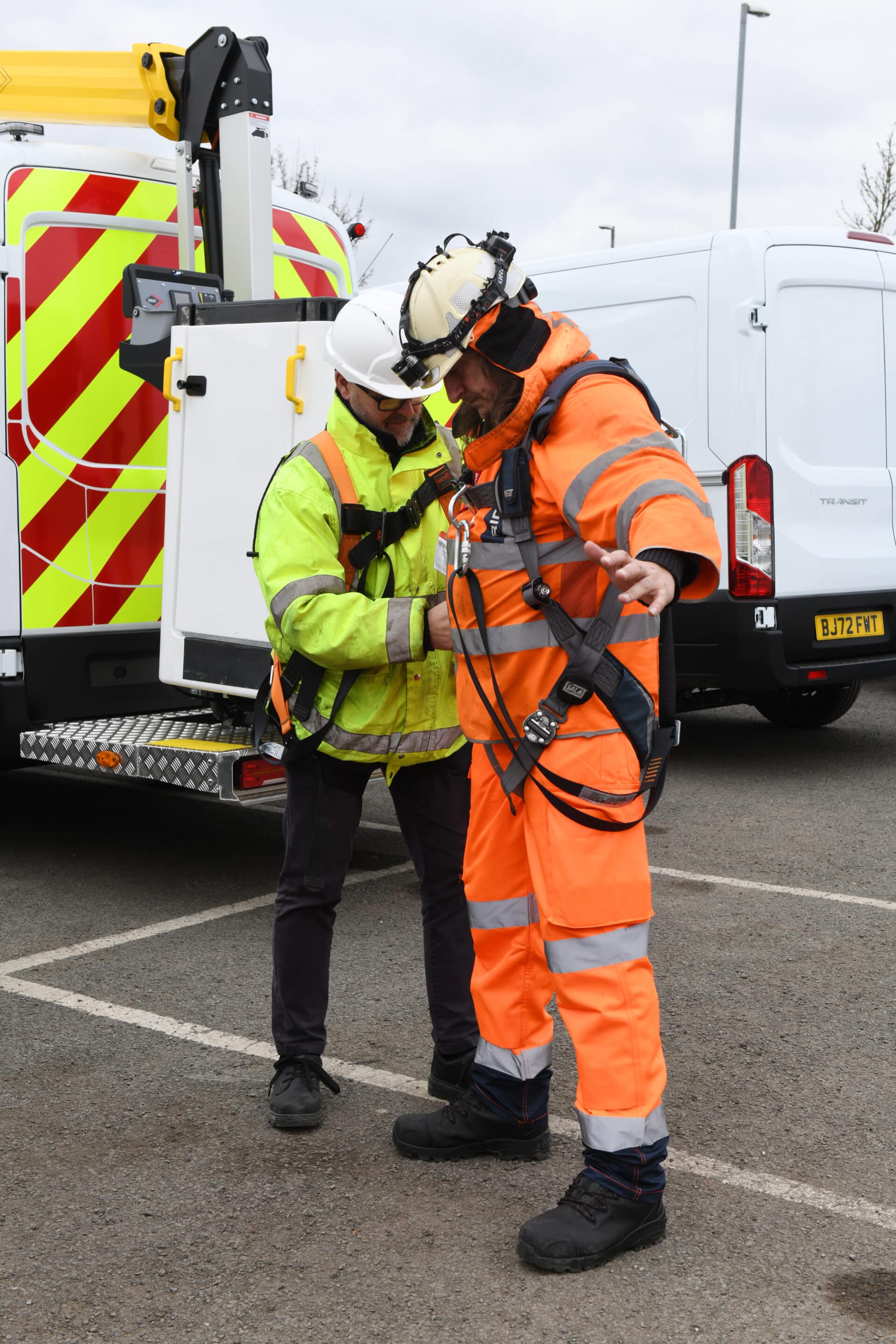 Versalift training with course attendees