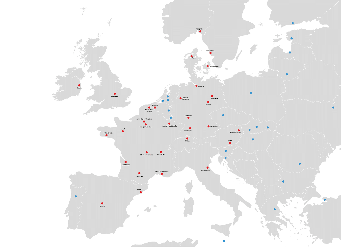 Versalift Support Network Map
